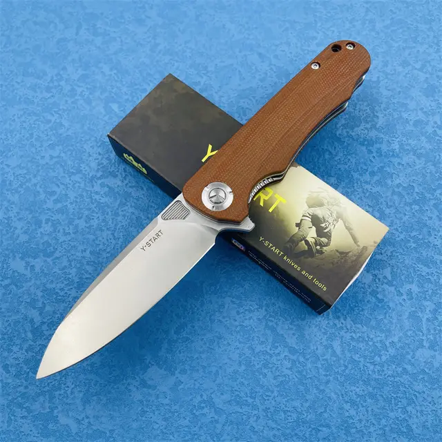 Outdoor Steel Folding High Hardness Self defense Knife Camel - Shop at LoveMi