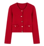 Crewneck Knitwear Red