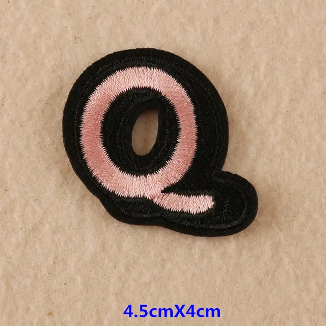 English color creative alphabet patches Q Style - Shop at LoveMi