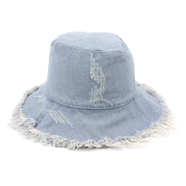 Big edge dome straw hat Sky Blue - Shop at LoveMi