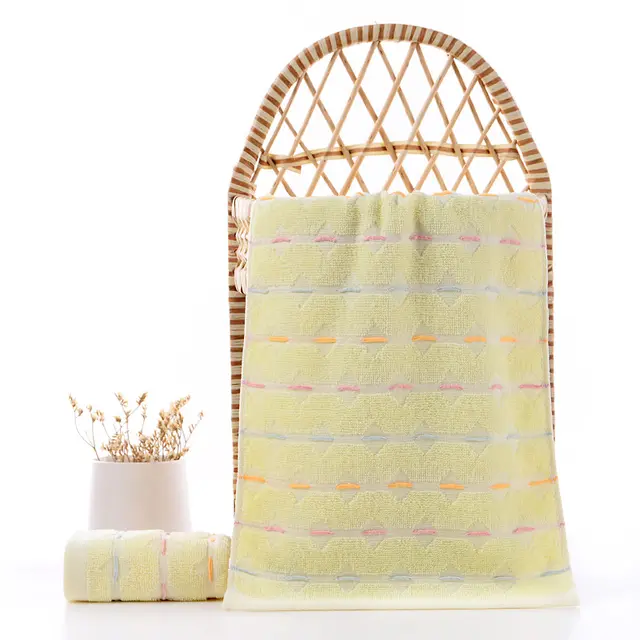 Bamboo Fiber Strawberry Towel Absorbs Water Yellow - Shop at LoveMi