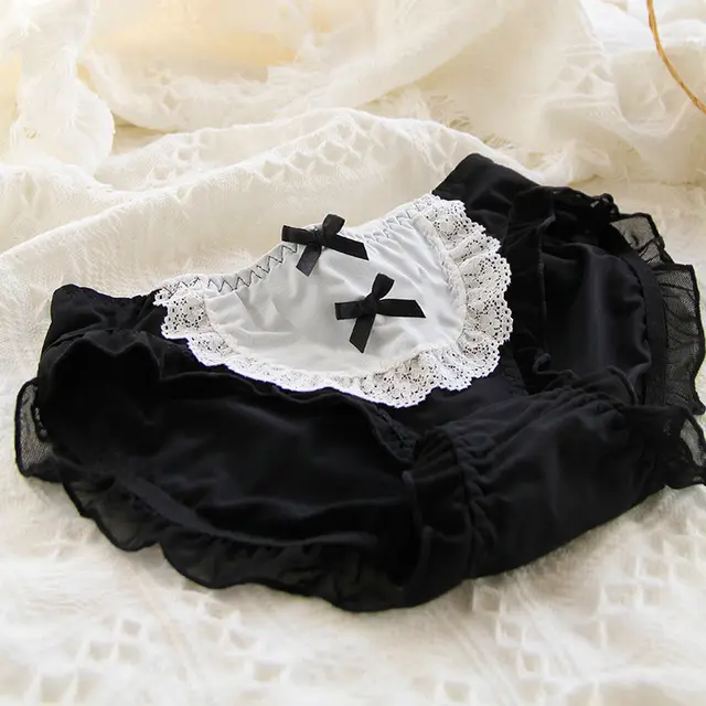 Women's Lace Waist Underwear Black - Shop at LoveMi