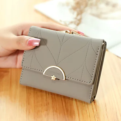 Women's Fashion Candy Color Folding Money Clip Grey - Shop at LoveMi
