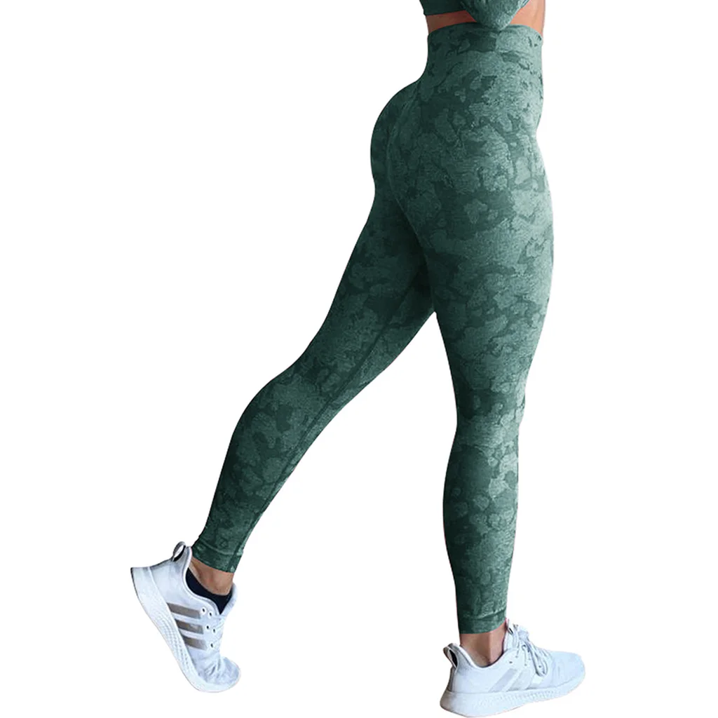 Butt Leggings For Women Push Up Booty Legging Workout Gym Tights Fitness Yoga Pants Dark Green Camo - Shop at LoveMi