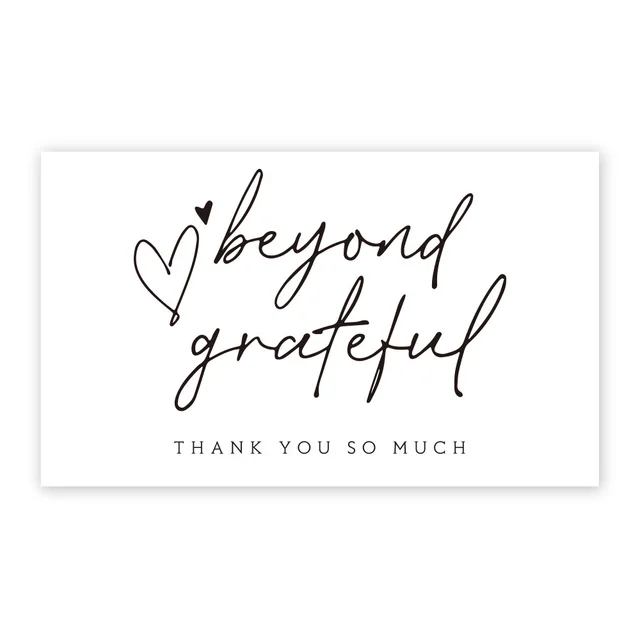 Thank You Card Coated Paper Card G - Shop at LoveMi