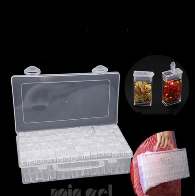Plastic Handmade Beaded Storage Box 64Cells - Shop at LoveMi