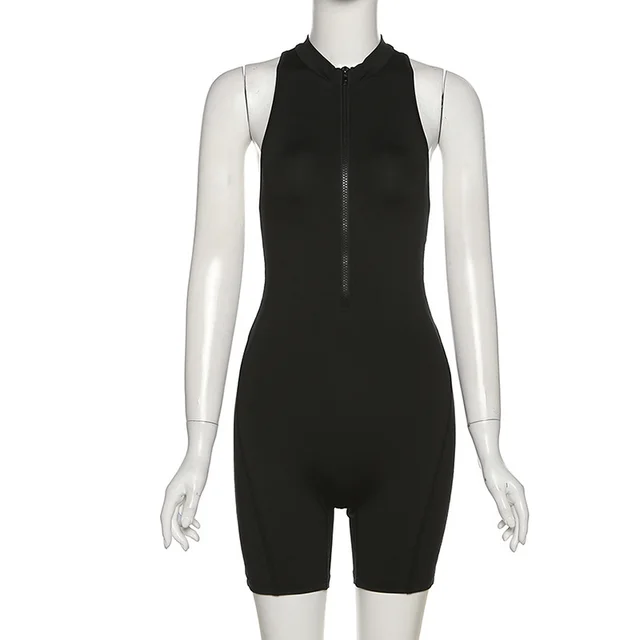 High Waist Tight Hip Wrap Sports Bodysuit Black - Shop at LoveMi
