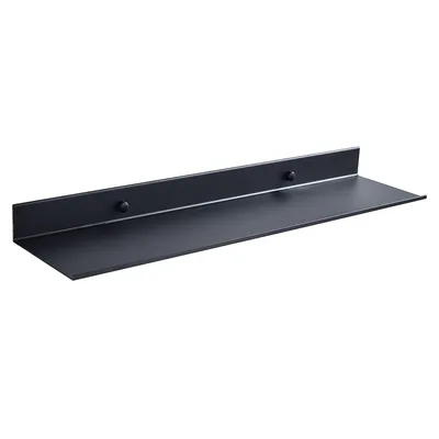 Black Bathroom Rectangular Shelving Mirror Front Rack Space Aluminum Matte Storage Rack 20Cm - Shop at LoveMi