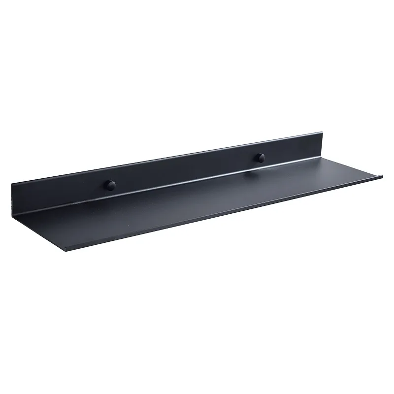 Black Bathroom Rectangular Shelving Mirror Front Rack Space Aluminum Matte Storage Rack 20Cm - Shop at LoveMi
