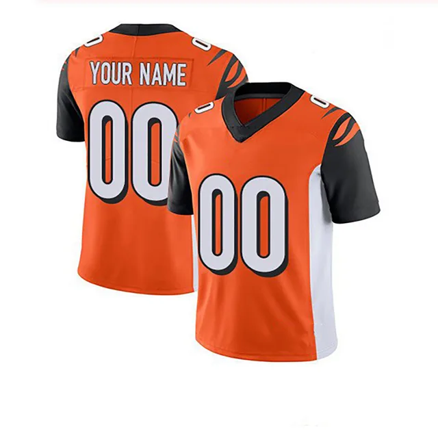 American Football Shirt Short Sleeve Orange - Shop at LoveMi