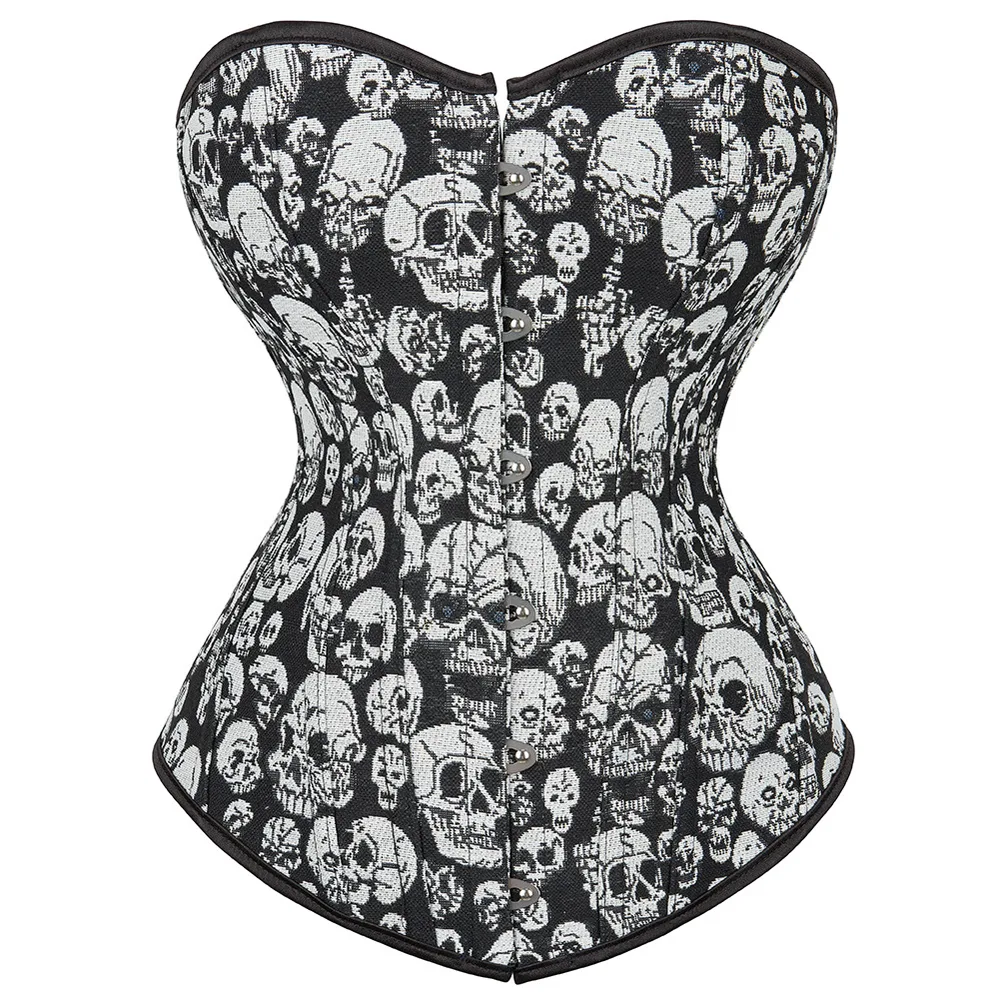 Fashion Women's Steel Button Shaping Top - Black