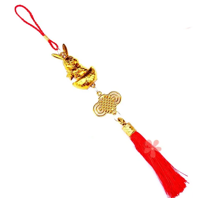 Gold Plated Plastic Zodiac Rabbit Ornament Knot - Shop at LoveMi