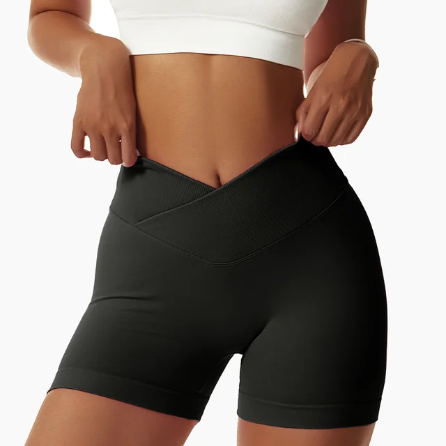 Tight Seamless Sports Shorts For Women Black - Shop at LoveMi