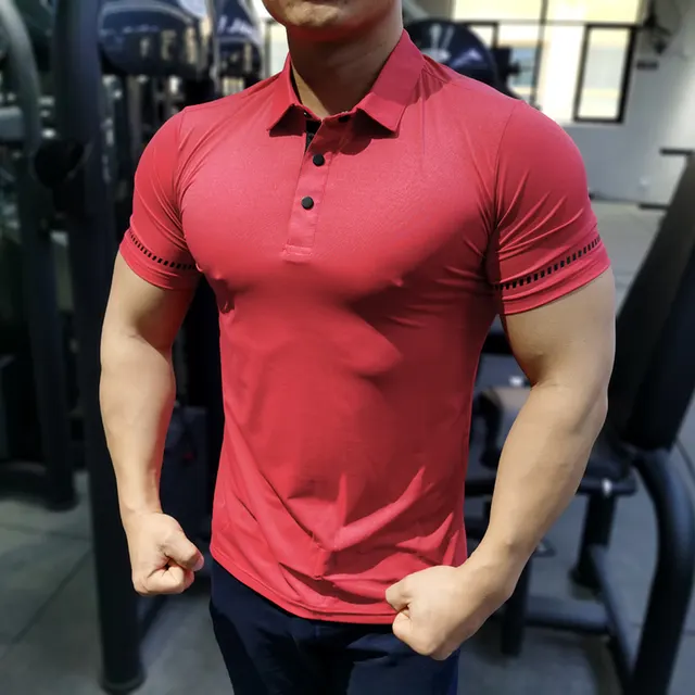 Quick Drying Breathable High Elastic Tight Fitness Trainer Work Suit Red - Shop at LoveMi