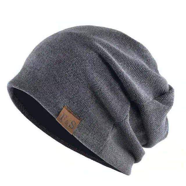 Men's And Women's Fashionable Warm Pullover Hats Dark Grey - Shop at LoveMi