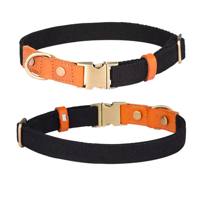 Engraved Pet Collar Comfortable Leather Black - Shop at LoveMi