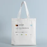 Canvas Tote Bag Pattern Environment-friendly Shopping Large Capacity - 1 Style