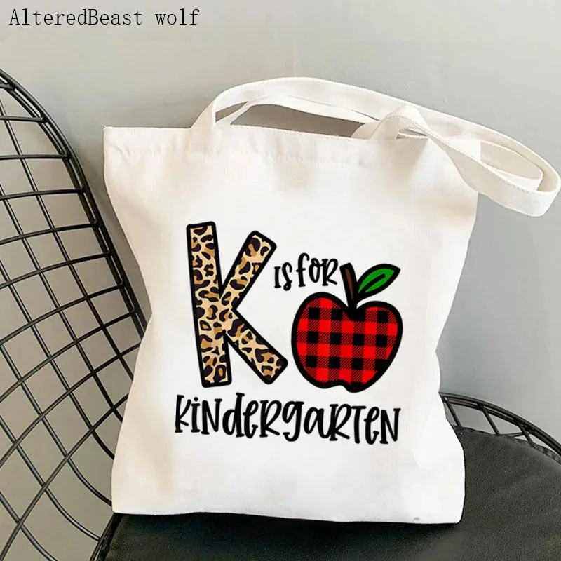 Canvas Tote Bag Pattern Environment-friendly Shopping Large Capacity - 15 Style