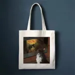 Download main imagesDownload variant imagesDownload description imagesCute Cat Shopping Bag Shopper Bags Tote Canvas Bag Harajuku Reusable Large Ca...