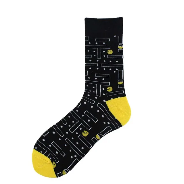 Personality Middle long Stockings Contrast Color Men's Cotton Socks Trend Style 30 - Shop at LoveMi