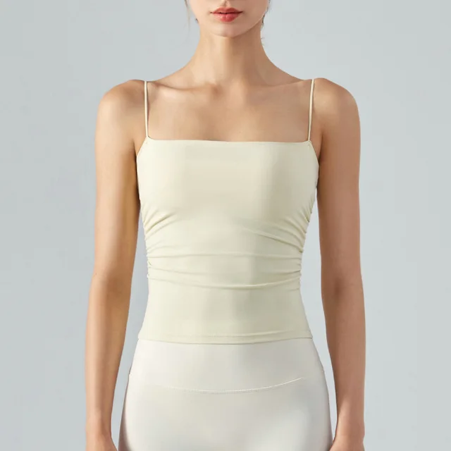 Wearing Slim Running Quick drying Fitness Suit For Women In Summer Light Yellow - Shop at LoveMi