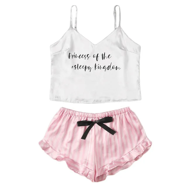 V neck Printed Bra Shoulder Straps Pink And White - Shop at LoveMi