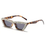 Leopard Frame White Diamond