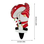 Gifting Series Gnome Metal Insert New Dwarf Santa Claus Courtyard Plugin Christmas Decor