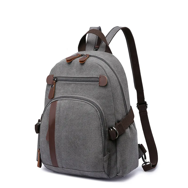 Men's And Women's Fashionable And Casual Canvas Shoulder Bag Grey - Shop at LoveMi
