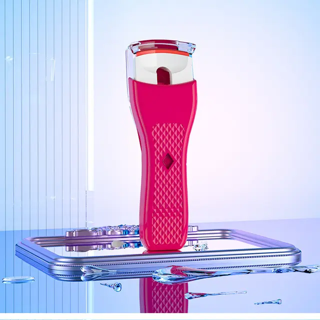 Mini Rechargeable Hot Eyelash Curler - Rose Red