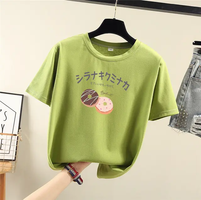 Student Casual Printed Top Round Neck Green - Shop at LoveMi
