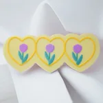 Fashion Tulip Flower Hairpin Female Scrub - Yellow Tulip