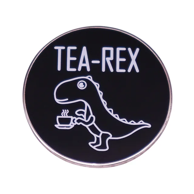 Pin Dinosaur Skeleton Brooch Green Badge Accessories - Shop at LoveMi