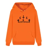 Korean Version Loose Hooded Sweater - Orange