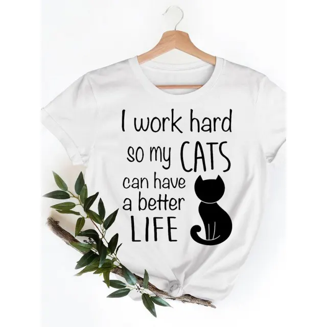 Clothing Cat Funny Animal Sweet 90s Summer Spring Short S Lee Sn29145 - Shop at LoveMi