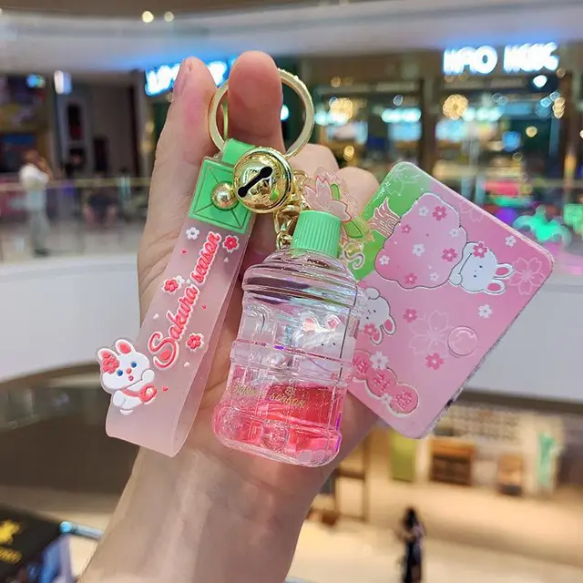Fashionable And Simple Acrylic Pendant Keychain Bucket - Shop at LoveMi