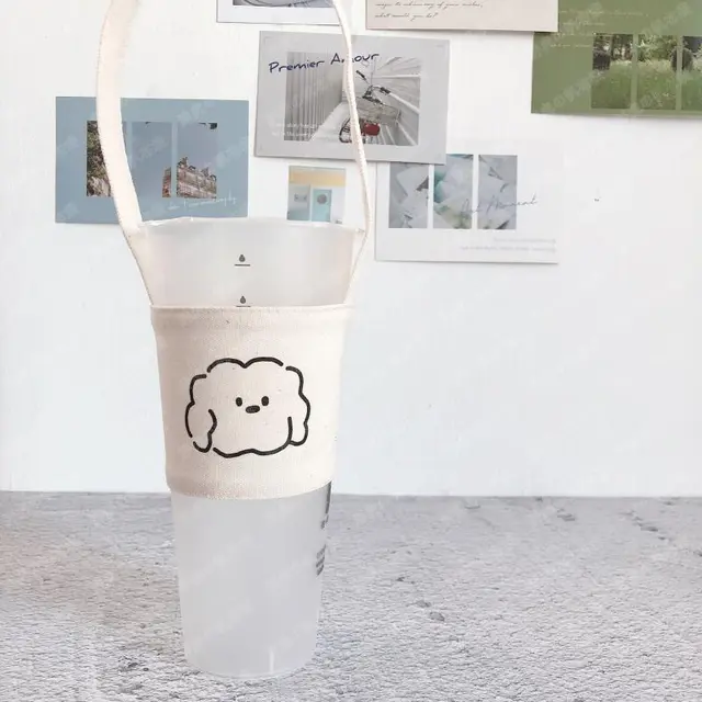 Canvas Eco friendly Tote Universal Cup Set - Shop at LoveMi