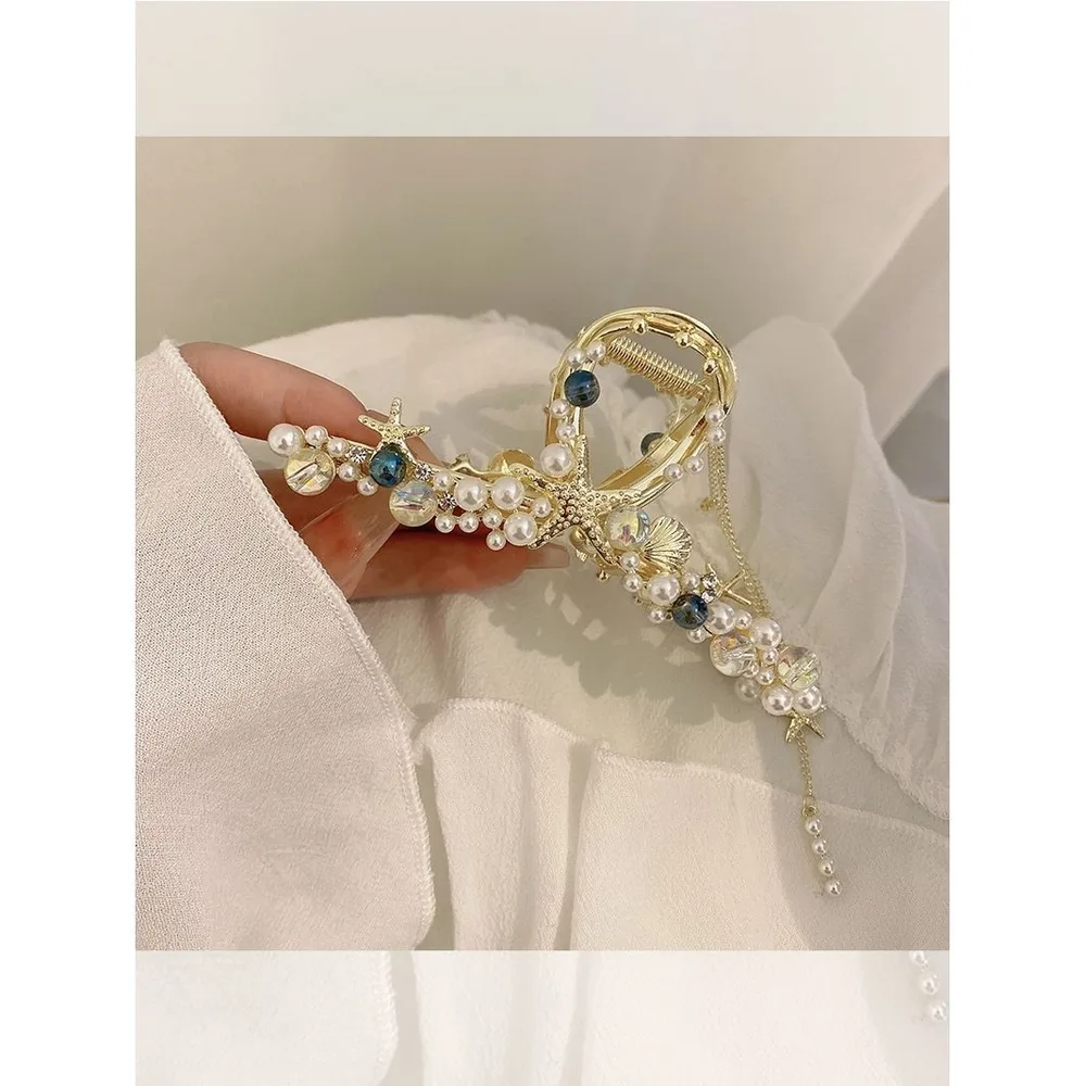 National Style Accessories Grab Clip Large Ancient Style Retro - Ocean Bubble