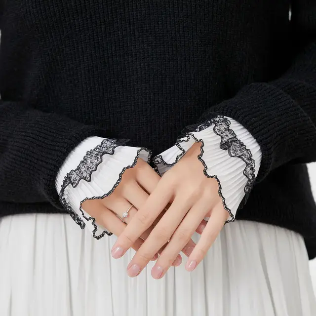 Lace Decorative Clothes Sleeves Sweater Sleeves Fake Cuffs O - Shop at LoveMi