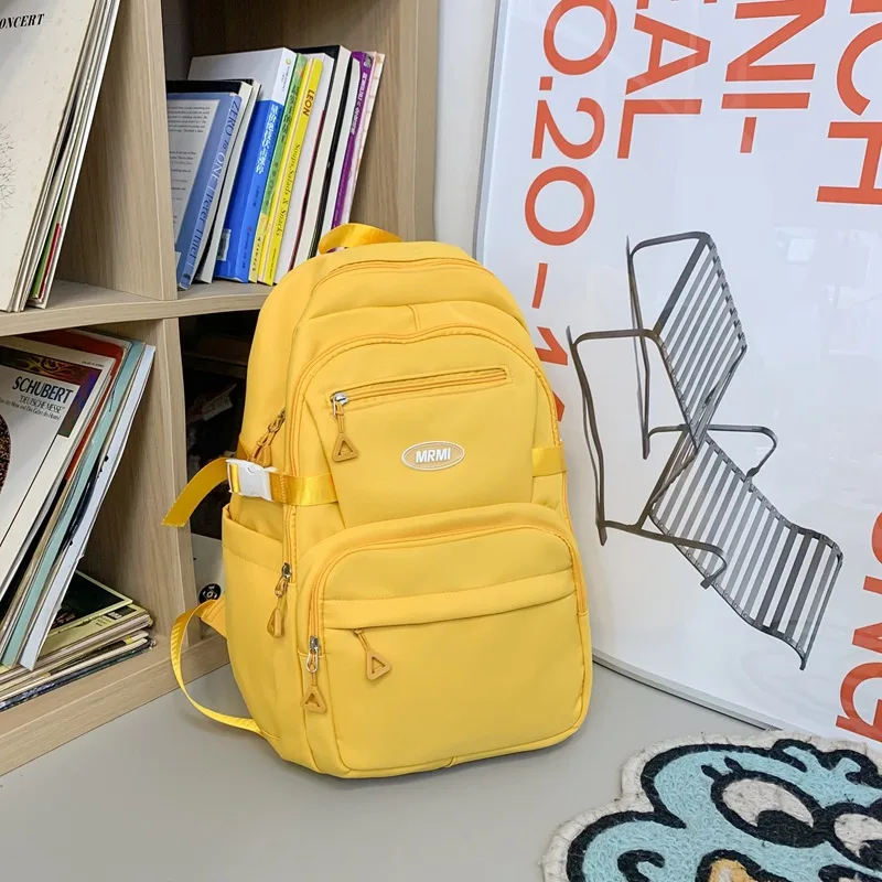 Men's And Women's Fashion Minimalist Casual Large Capacity Shoulder Bag Yellow - Shop at LoveMi
