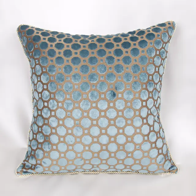 Blue Polka Dot Simple Head Of Bed Large Cushion Sofa Cushion Throw Pillow Blue - Shop at LoveMi