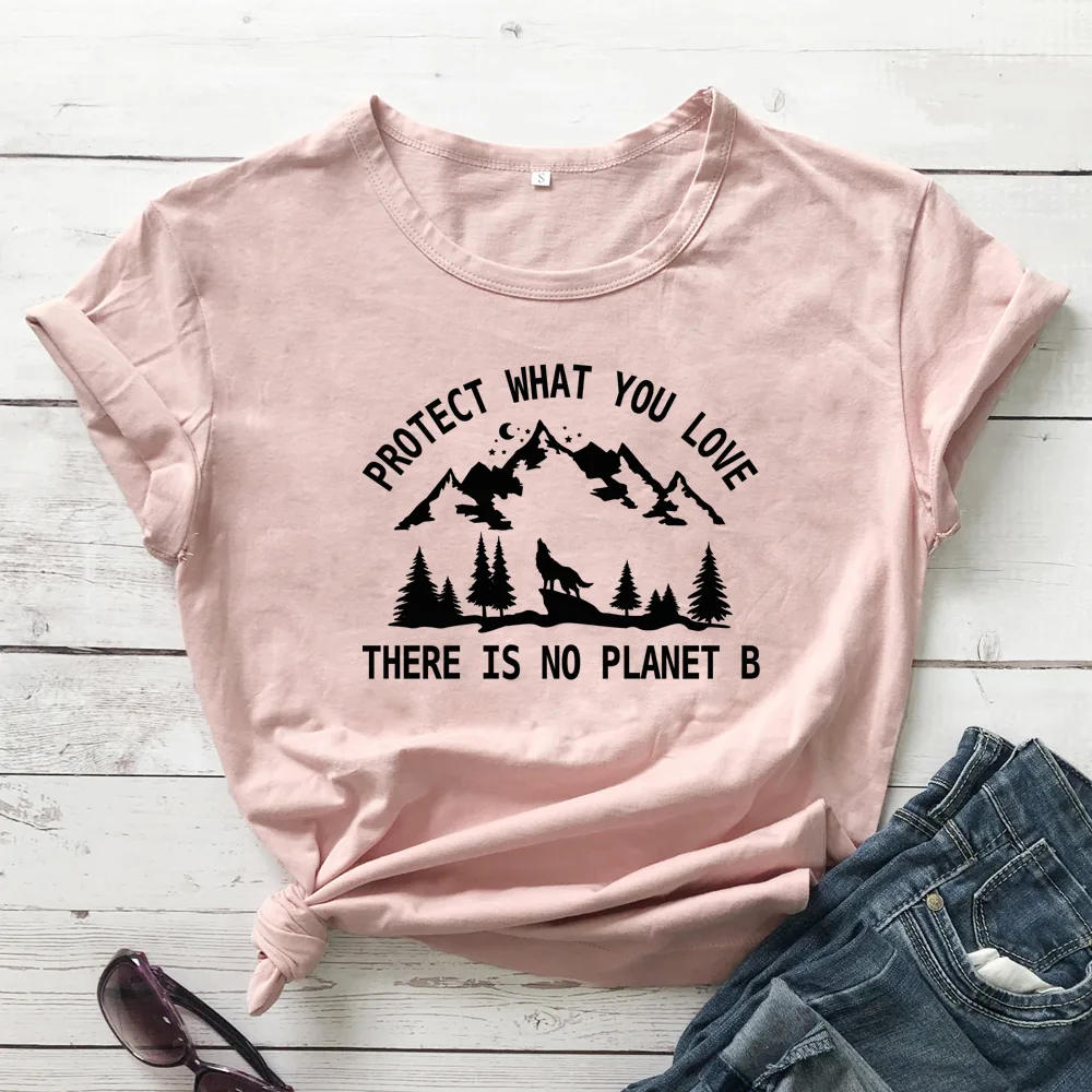 T Shirt Fashion Female Pattern Vegetarian Ecology Peach 2Xl - Shop at LoveMi
