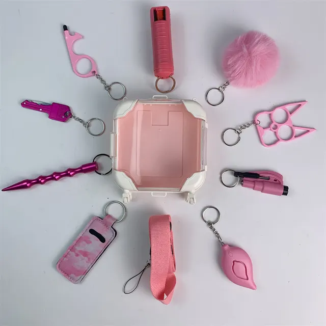 Mini Suitcase Self defense Luxury Suit Pink With Bling - Shop at LoveMi