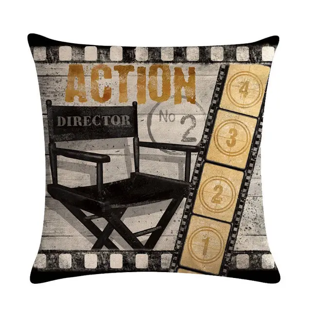 Home Retro Movie Subtitles Sofa Office Linen Pillowcase 5Style - Shop at LoveMi