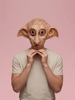 Dobby Mask, Full-Head Latex Elf Halloween Mask - Dobby Elf Mask