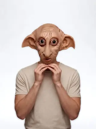 Dobby Mask, Full-Head Latex Elf Halloween Mask - Dobby Elf Mask
