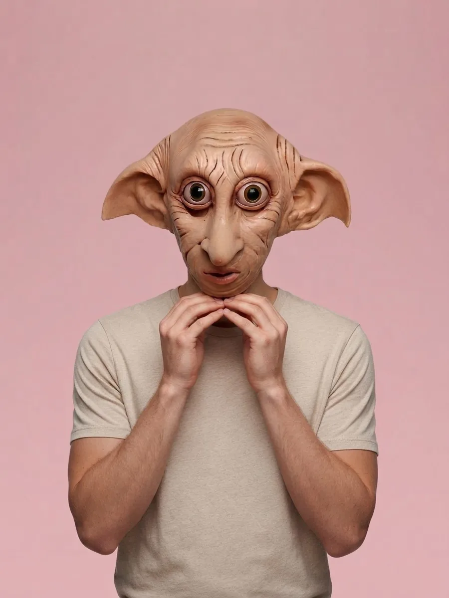 Dobby Mask, Full-Head Latex Elf Halloween Mask - Dobby Elf Mask