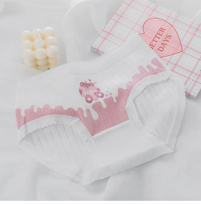 Cotton Underwear With Floral Lace Hem Care Bears - Shop at LoveMi