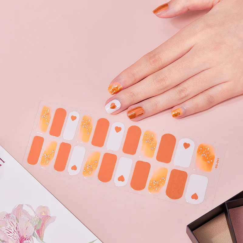 Nail Stickers Full Stickers Rainbow Cute Nail Stickers - Ss 041