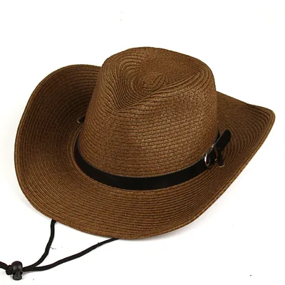 Western Cowboy Ladies Trendy Beach Hat Coffee - Shop at LoveMi